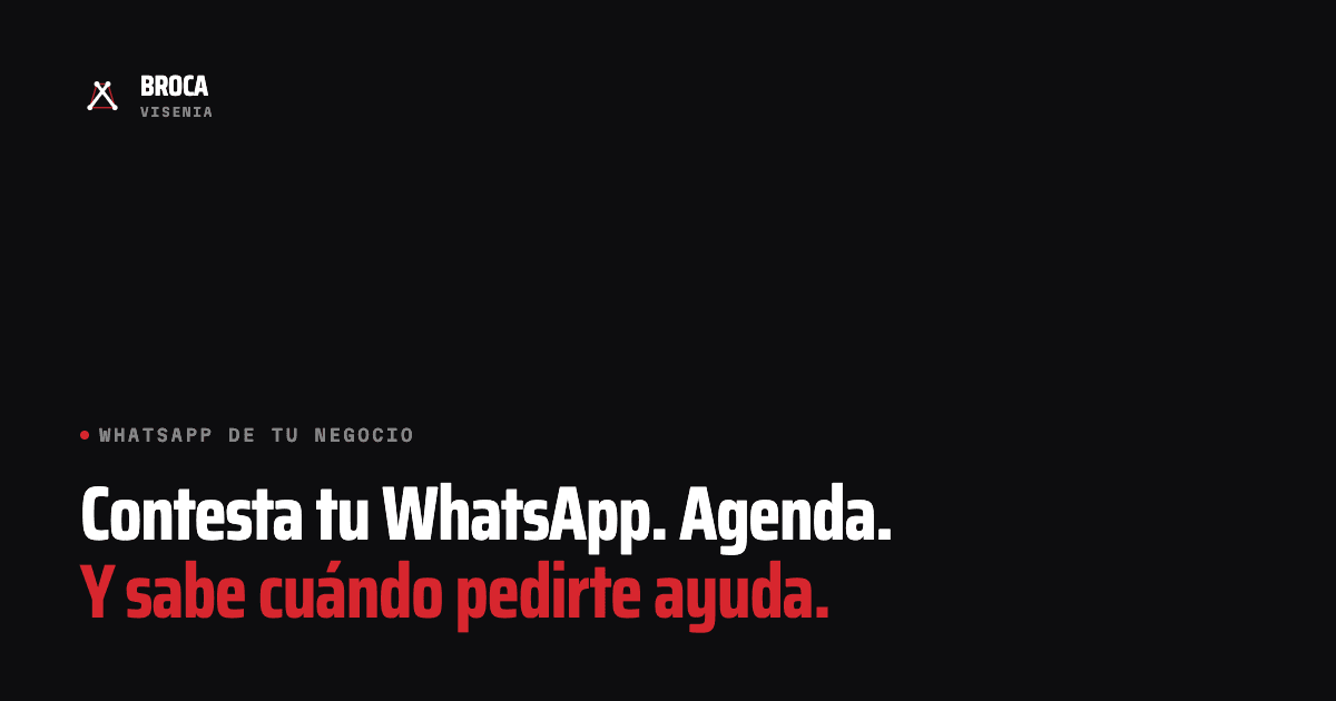 Broca: contesta tu WhatsApp y agenda